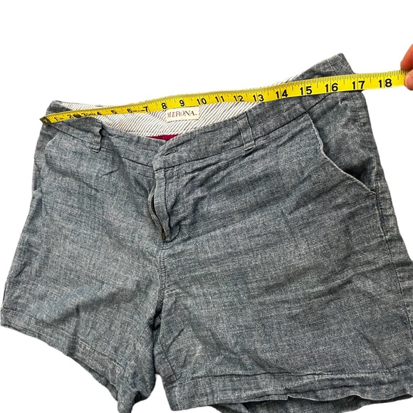 Merona Heathered Blue Shorts size 8 - Picture 2 of 5